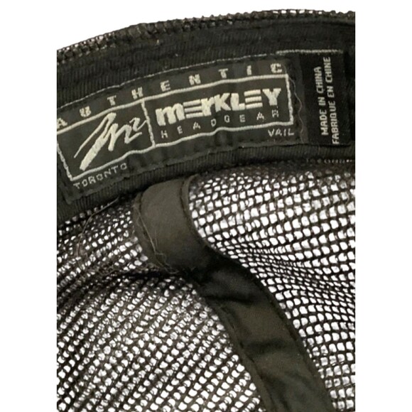 Jack Daniels Field Tester Trucker Hat Cap Black Mesh Snap Back Merkley Headgear - Picture 8 of 8